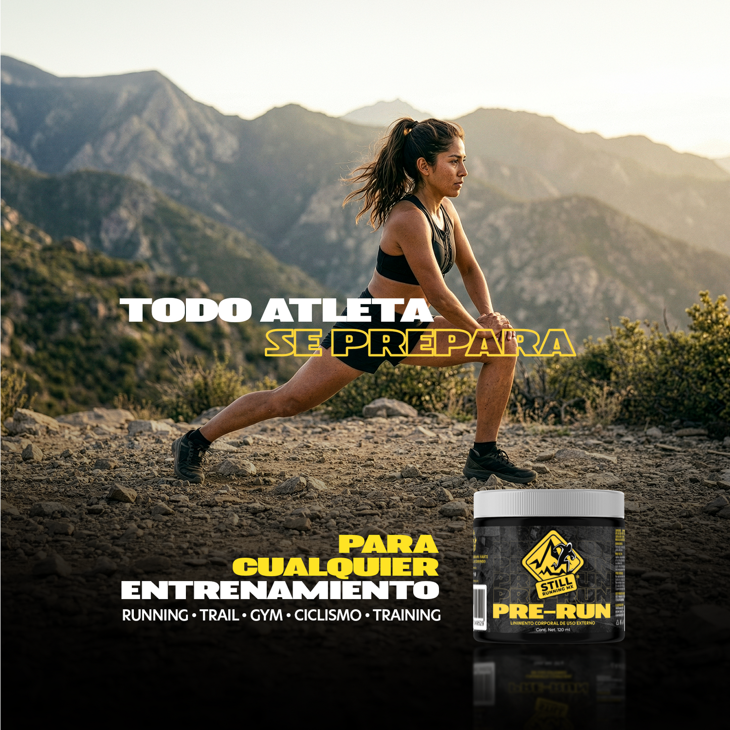 Still Running MX Linimento Deportivo Pre-Run Activación Muscular Antes de Entrenar 120g
