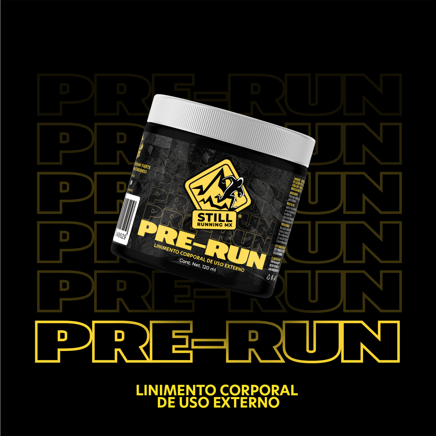 Still Running MX Linimento Deportivo Pre-Run Activación Muscular Antes de Entrenar 120g