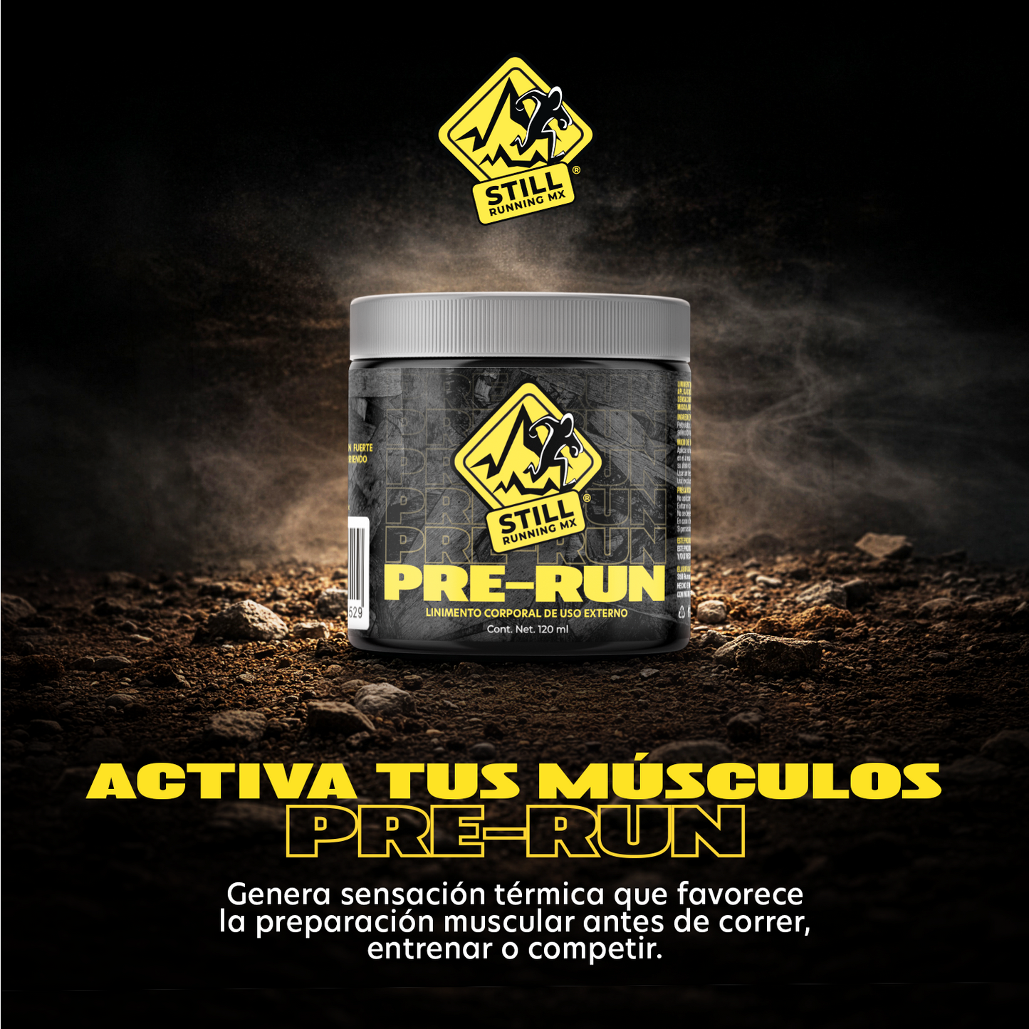 Still Running MX Linimento Deportivo Pre-Run Activación Muscular Antes de Entrenar 120g