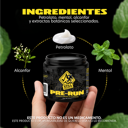 Still Running MX Linimento Deportivo Pre-Run Activación Muscular Antes de Entrenar 120g