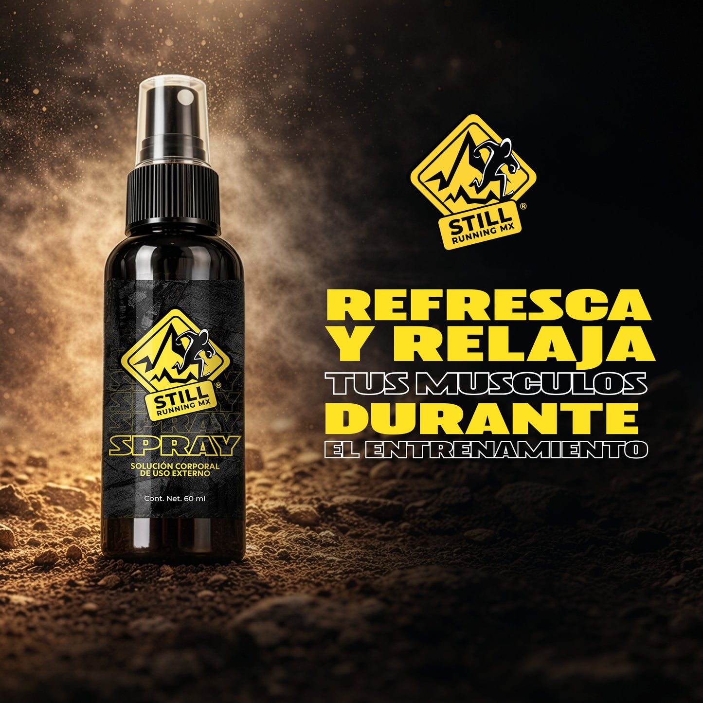 10 Spray Corporal de uso externo Still Running MX 60 ml